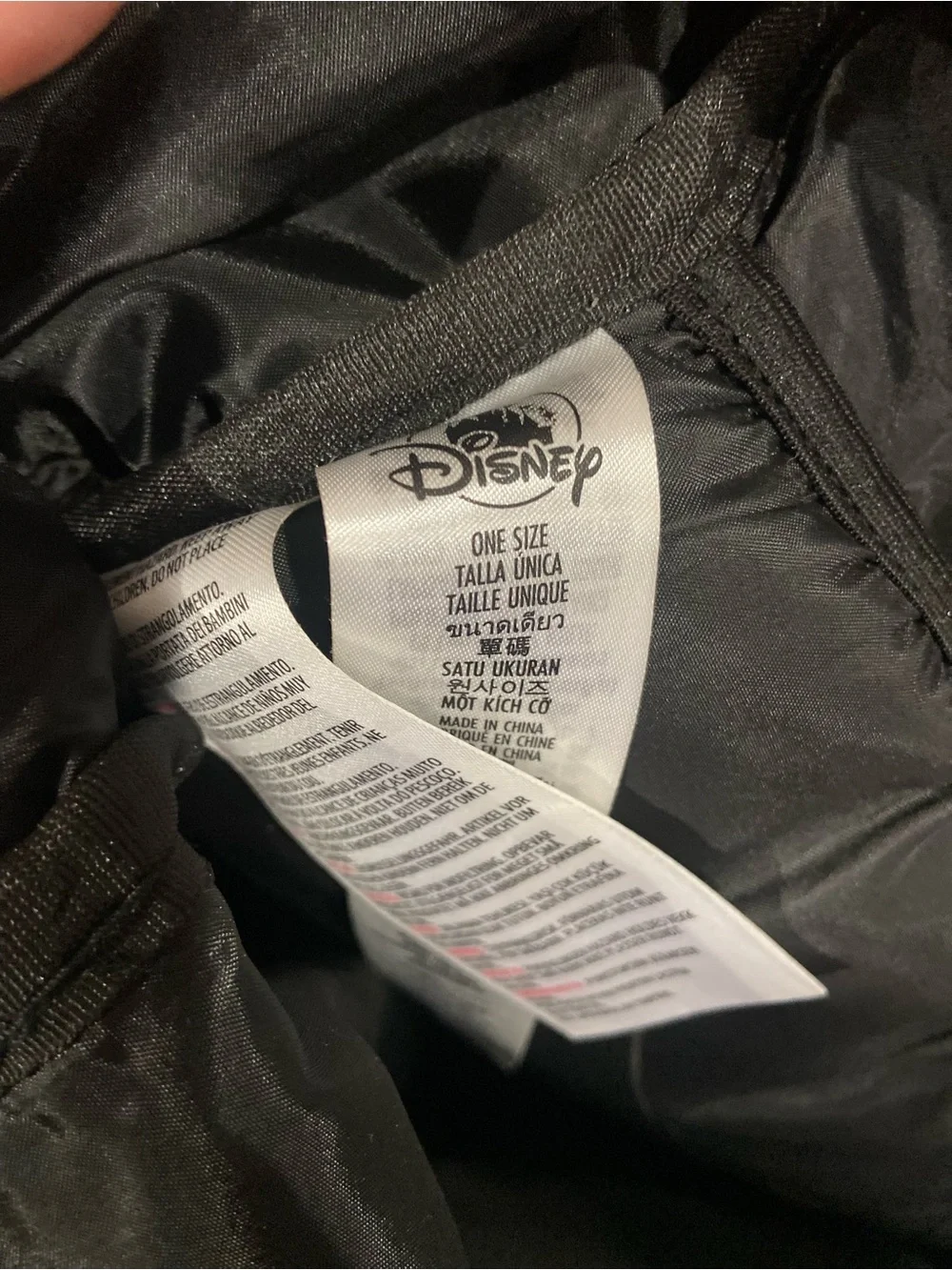 Disney Mickey Mouse Red and Black Graphic Backpack for Men